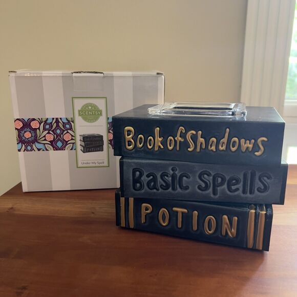 Under My Spell~Scentsy Warmer~Book Of Shadows~Basic Spells~Potion~Book‎ Stack - Picture 1 of 15